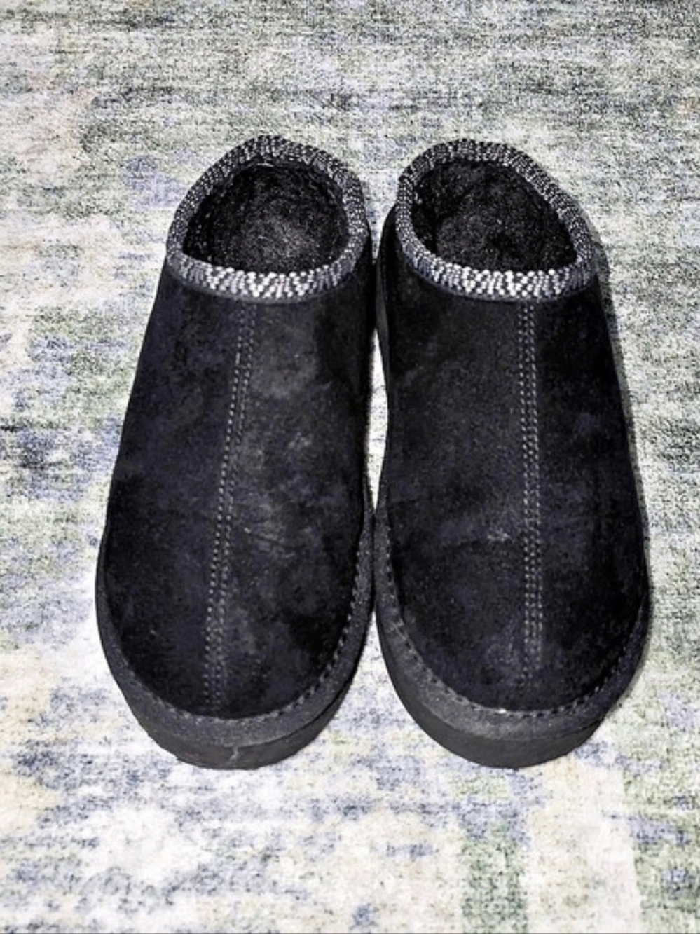 Pawz Women's Hazel Platform Clog Slippers Black